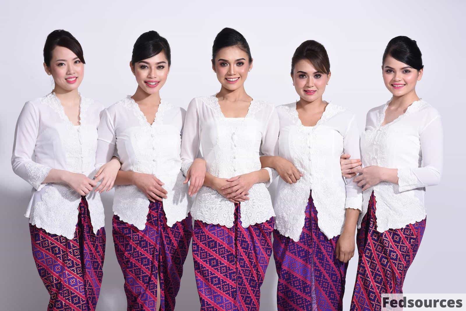 group of women in white dress