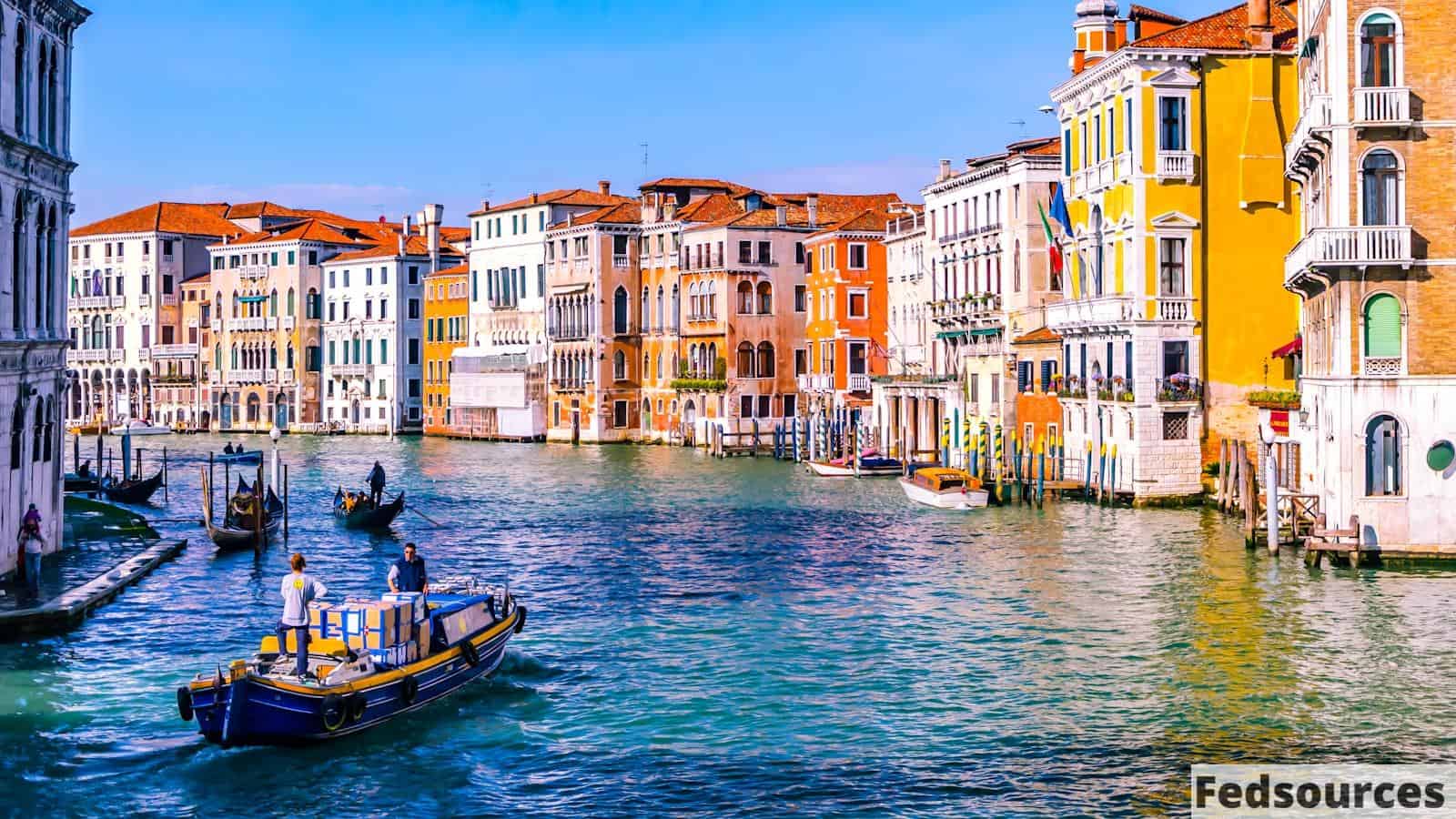 landscape photo of a Venice canal