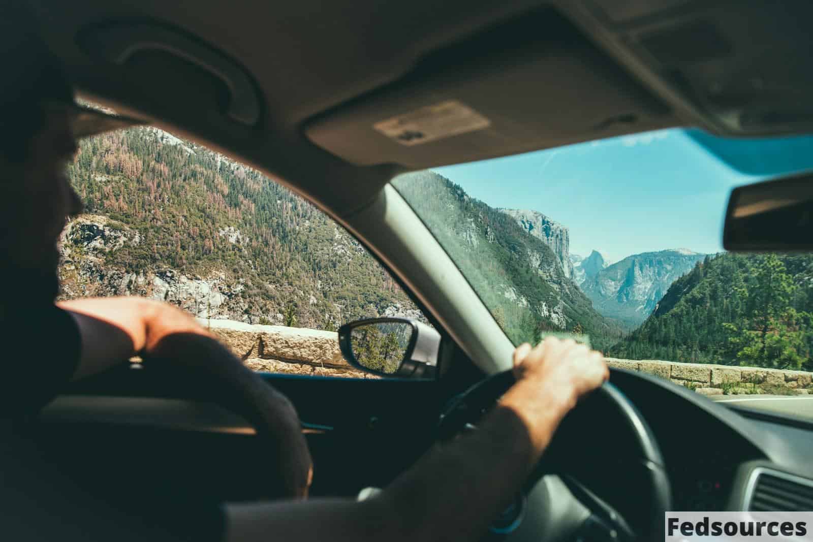 smiling man while driving